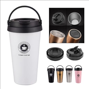 16 OZ Insulated Coffee Mug With Leakproof Lid & Handle